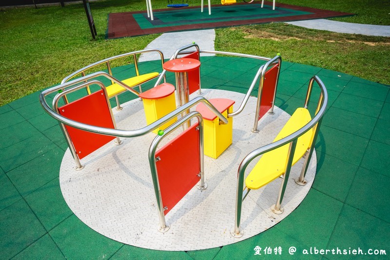 大溪河濱公園．桃園親子景點（腹地廣大的綠地公園以及共融式遊具兒童遊樂場） @愛伯特