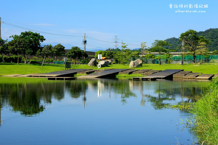 大溪河濱公園．桃園親子景點（腹地廣大的綠地公園以及共融式遊具兒童遊樂場） @愛伯特