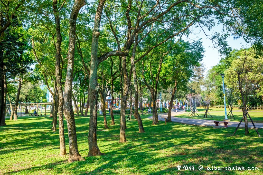 桃園中壢景點．龍岡森林公園（兒童遊樂區、大草原、樹木、乾淨的空氣，適合全家出遊的好去處） @愛伯特