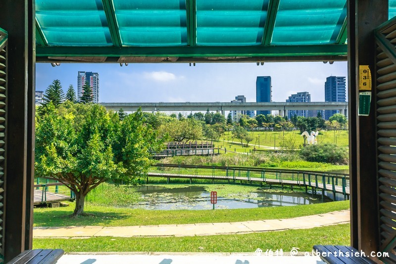 中壢青塘園生態公園（斜張橋送子鳥環湖步道大草皮適合親子野餐，桃園捷運景點） @愛伯特